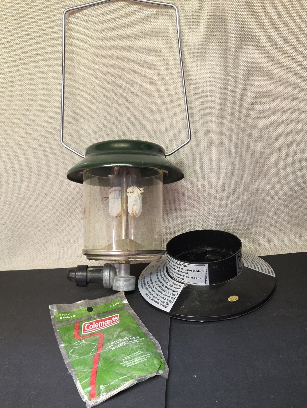 Vtg Coleman Model‎ #GLL800W Double Mantle Portable Propane Gas Lantern